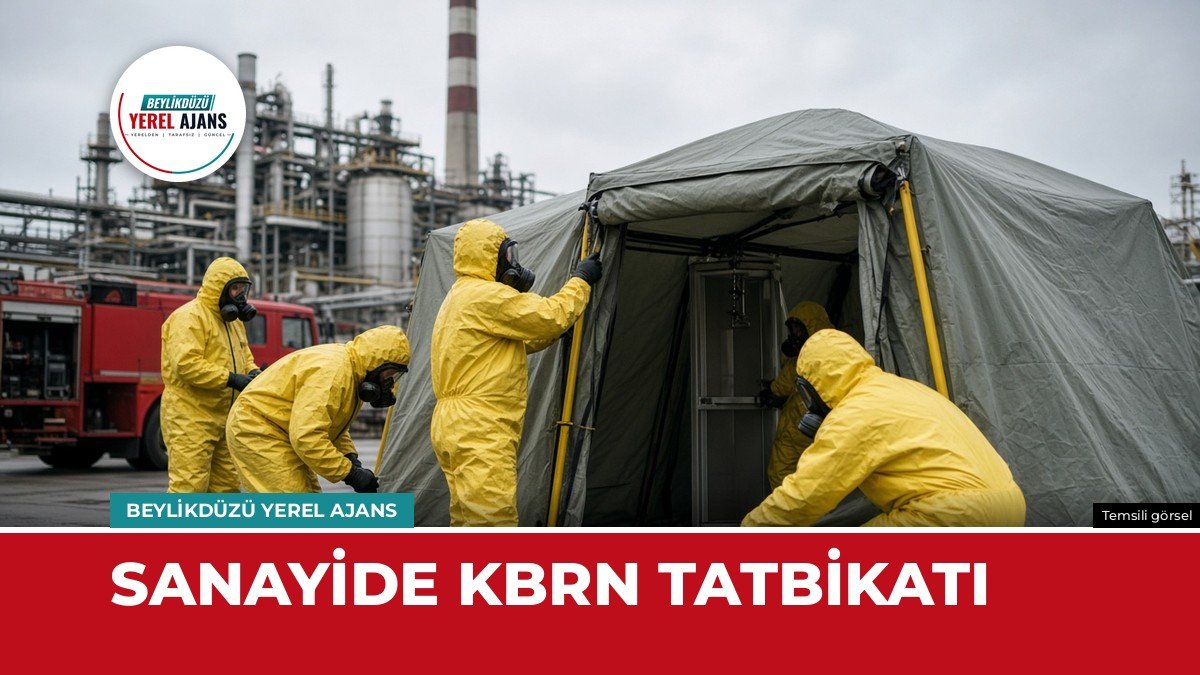 Beylikdüzü OSB’de kimyasal olay senaryolu KBRN tatbikatı yapıldı