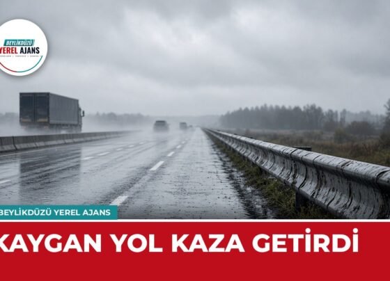 Beylikdüzü'nde kayganlaşan yolda iki ayrı kaza – temsili görsel